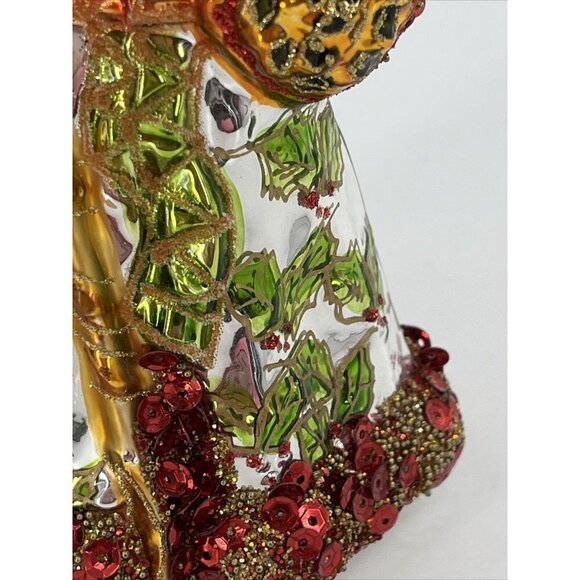 Radko LUXBERRY HOLIDAY Santa Claus SEQUINS Christmas Ornament 1014010 tags + Box - Picture 10 of 10